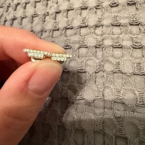 14K White Gold Diamond Earrings